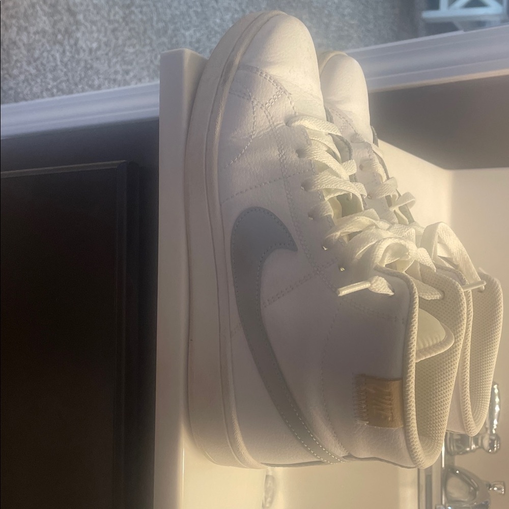 Nike White and Gray Athletic Shoes